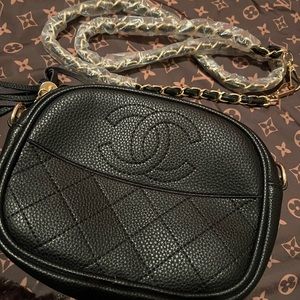 Black Chanel purse